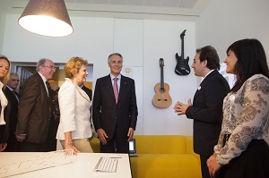 A Musicverb recebeu, recentemente a visita do Presidente da República.