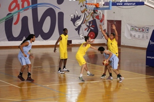 Equipa de Basquetebol 3x3 que se sagrou campeã nacional universtiária apurando-se para o Europeu Universitário.